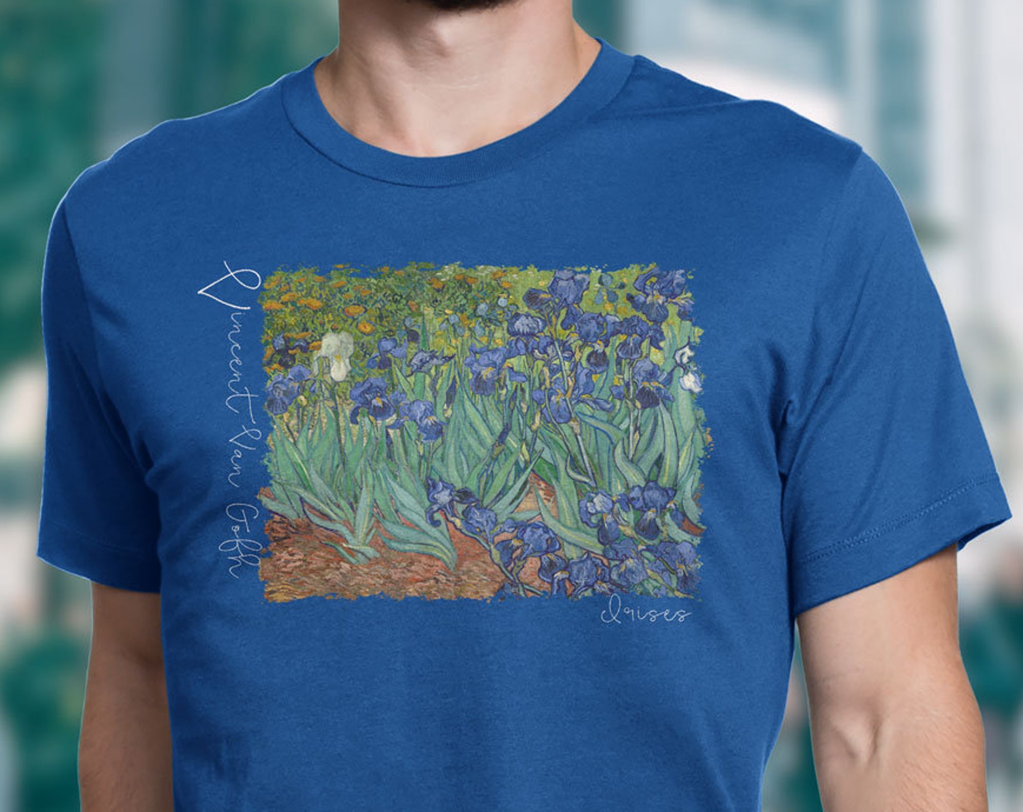 Discover Vincent Van Gogh Irises, Artwork Graphic Tee T-shirts