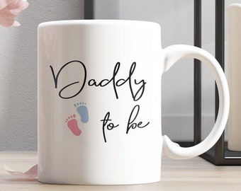 Pregnancy Announcement Mug "Daddy to be and Mommy To Be" Expecting Dad Expecting Mom Cups Coffee Mug, Mugs for New Mom New Dad Gift