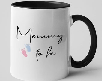 Pregnancy Announcement Mug "Daddy to be and Mommy To Be" Expecting Dad Expecting Mom Cups Coffee Mug, Mugs for New Mom New Dad Gift