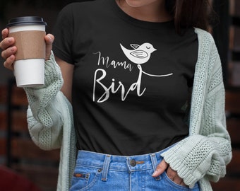 Mama Bird, T-shirts for women, Tank, Raceback, Awesome Mom, Plus Size, Graphic T-Shirts, Tee, Birthday, Mother's Day