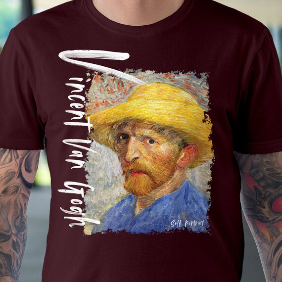 Vincent Van Gogh's Self-Portrait With Felt Hat Retro T-Shirt Vincent Van Gogh's Self-Portrait With Felt Hat Retro T-Shirt