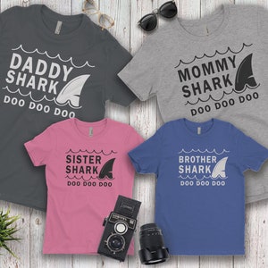 Family Shark Shirts, Shark Family Shirt, Mommy Shark Shirt, Daddy Shark ...