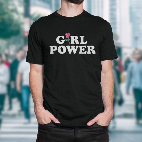 Girl power t shirt plus size cheap