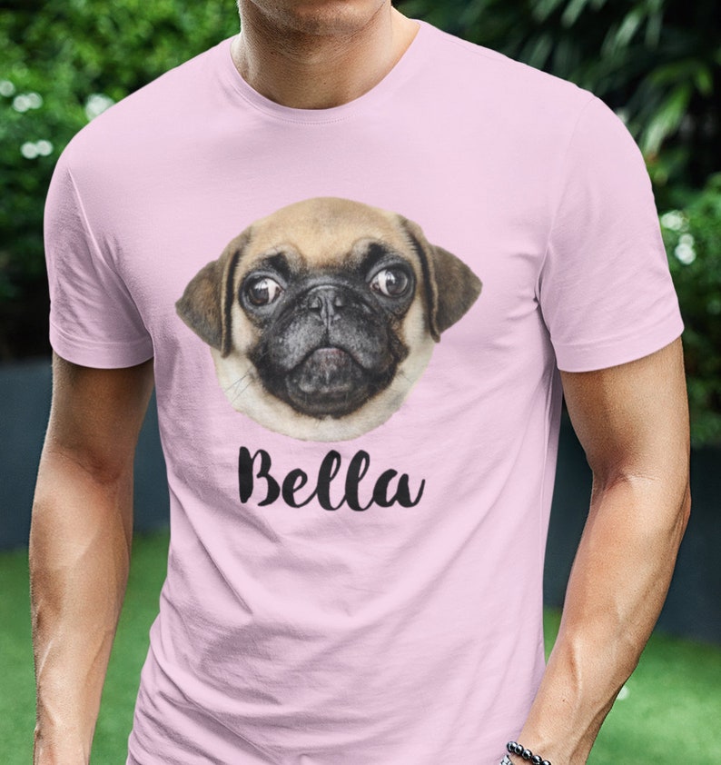 Custom Dog Shirt Custom Pet Face Shirt Custom Pet Portrait Etsy