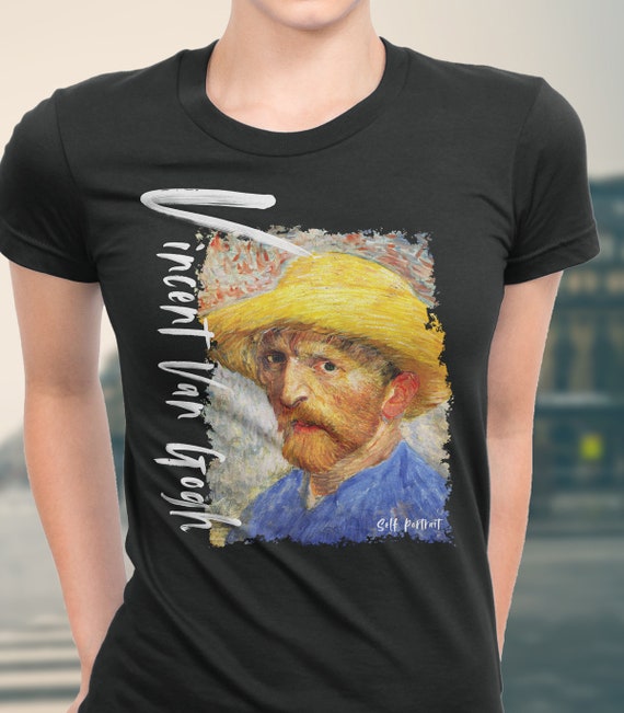 Vincent Van Gogh's Self-Portrait With Felt Hat Retro T-Shirt Vincent Van Gogh's Self-Portrait With Felt Hat Retro T-Shirt