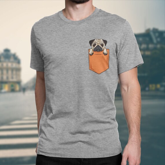 Pug Dog Pocket Animal Pet T-shirts for Women Men Mom - Etsy Pug Dog Pocket Animal Pet T-shirts for Women Men Mom - Etsy