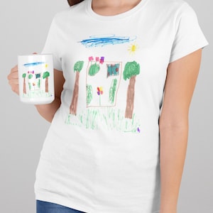 Personalized Kids Drawing Mug, Kids Artwork Mug, Child's Drawing Mug, Make Your Own Mug, Personalized Gift, Gift for Parents, Grandparents image 5