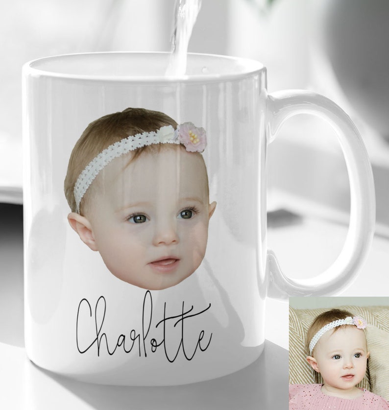 Personalized Photo face Mug Custom face mug Custom Text Etsy