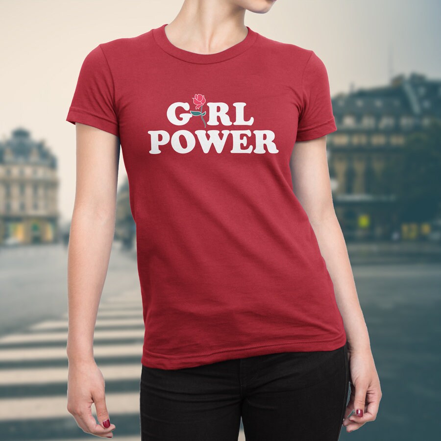 Girl power t shirt plus size hotsell