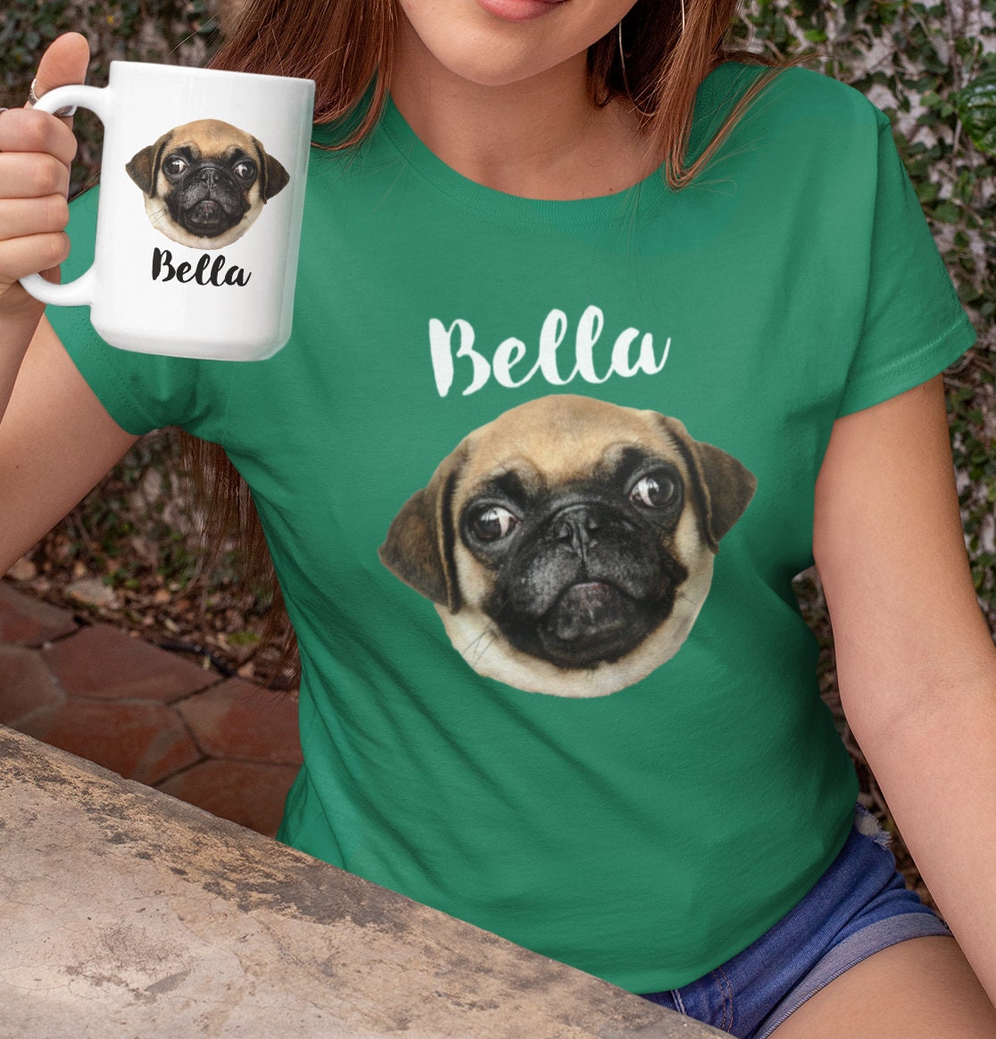 Custom Dog Shirt Custom Pet Face Shirt Custom Pet Portrait Etsy
