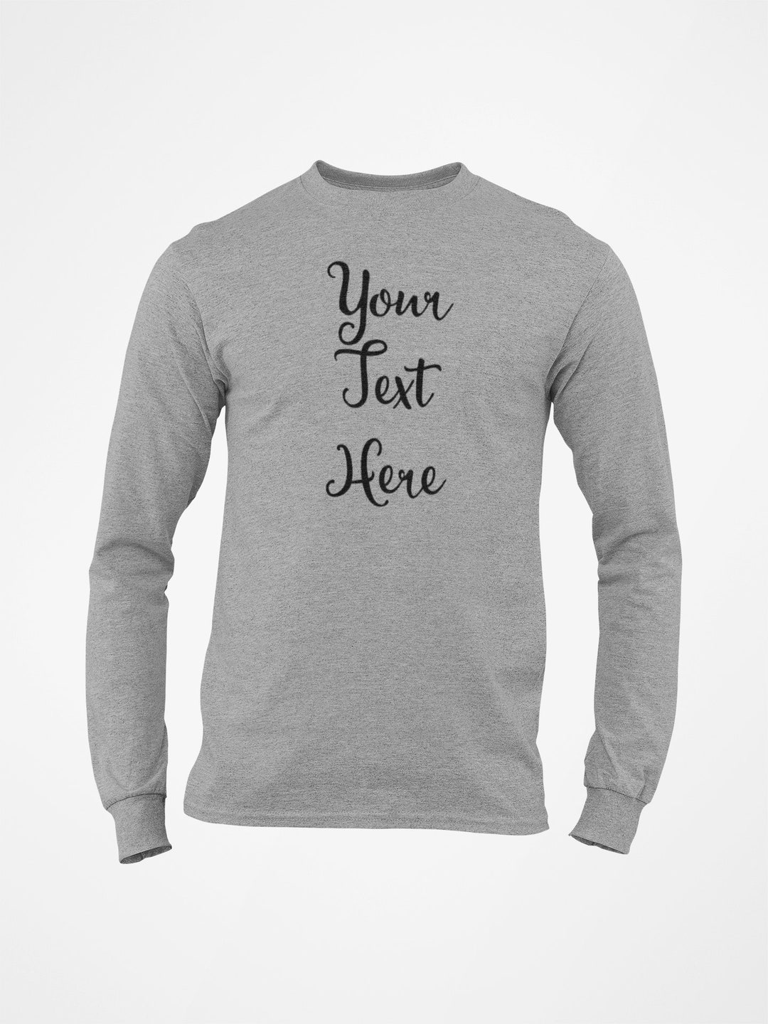 Custom Long Sleeve Shirts Personalized Shirt Make Your Own Etsy