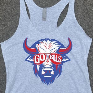Go Bills Tank Top, Buffalo Bills Football Ladies Tank, Bills Ladies Shirt Fan Gift, Go Bills Buffalo Tank Top, Buffalo Bills Mafia Tank Top
