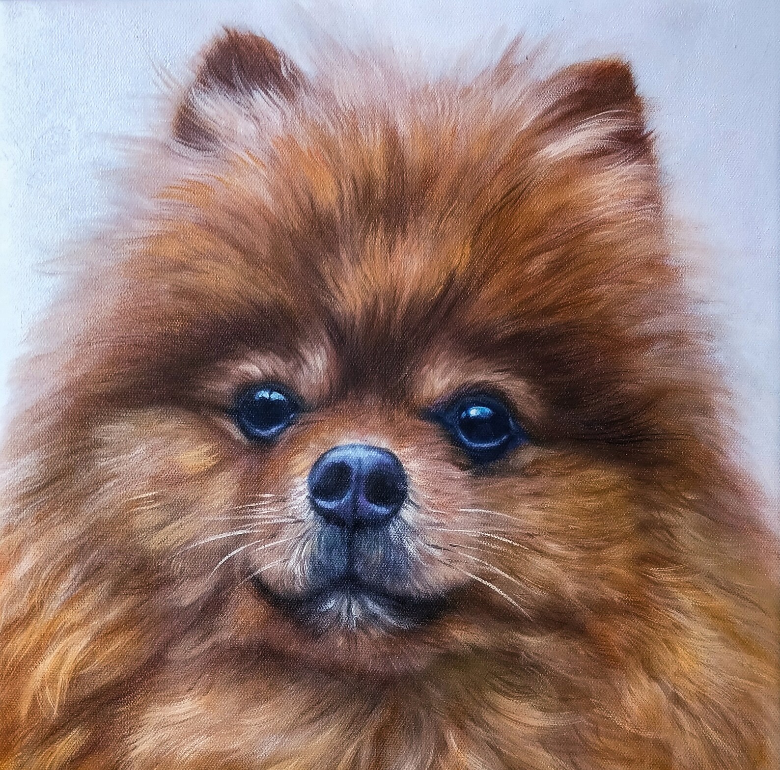 Realistic dog portrait professional pet painting handmade Etsy