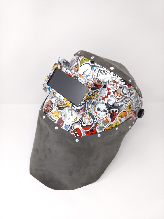 Handcrafted Hydrodipped Welding Hood Helmet with Leather Etsy