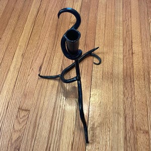 Hand Forge Candle Holder-Dark Antler