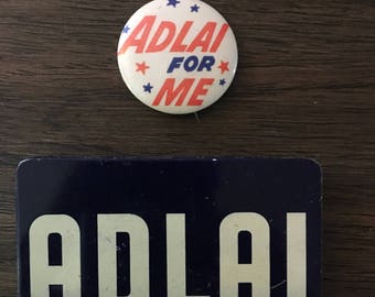 Alfileres políticos de Adlai