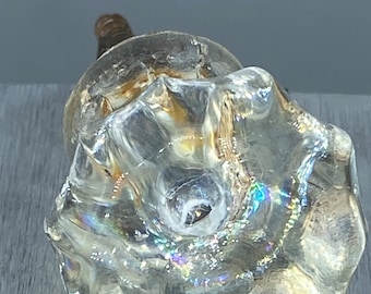 Perillas de gabinete de cristal de vidrio de plomo antiguo (18)