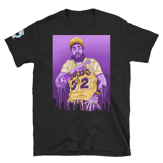 nipsey hussle lakers shirt