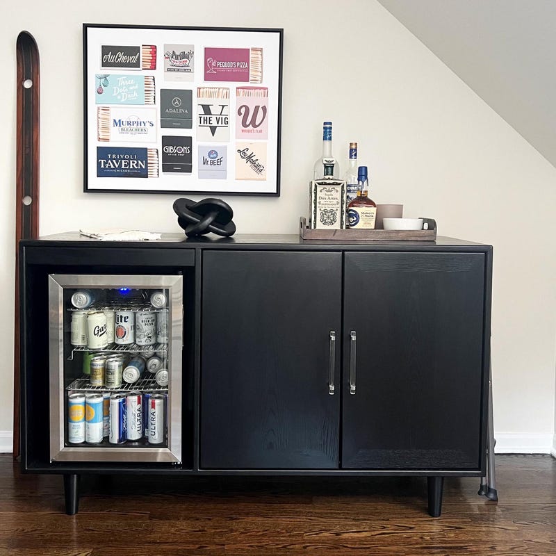 Mini Fridge Bar Cabinet - Etsy