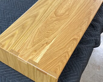 Ottoman Table Top Tray in White Oak, Custom Ottoman Tray, Ottoman Cocktail Tray, Ottoman Table Overlay