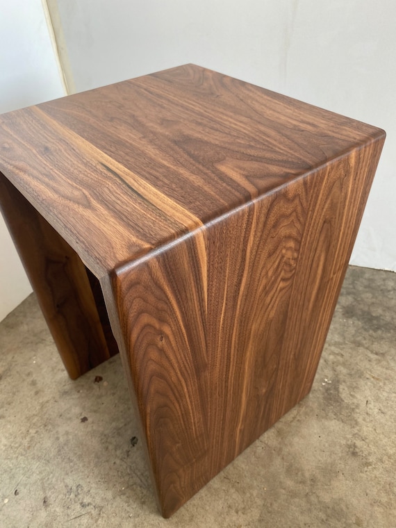 Modern walnut end table hotsell