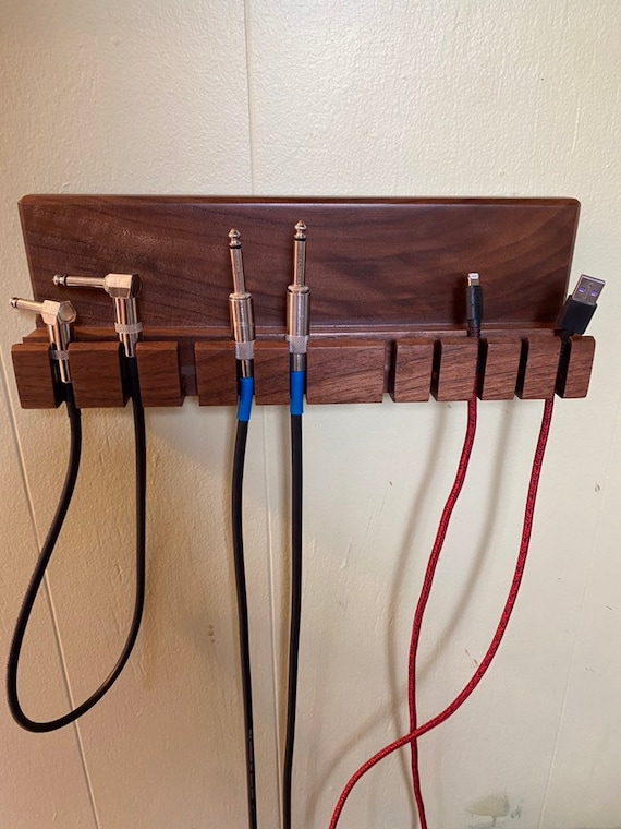 Wall Mounted Guitar Cable Rack, Amp Cable Organizer