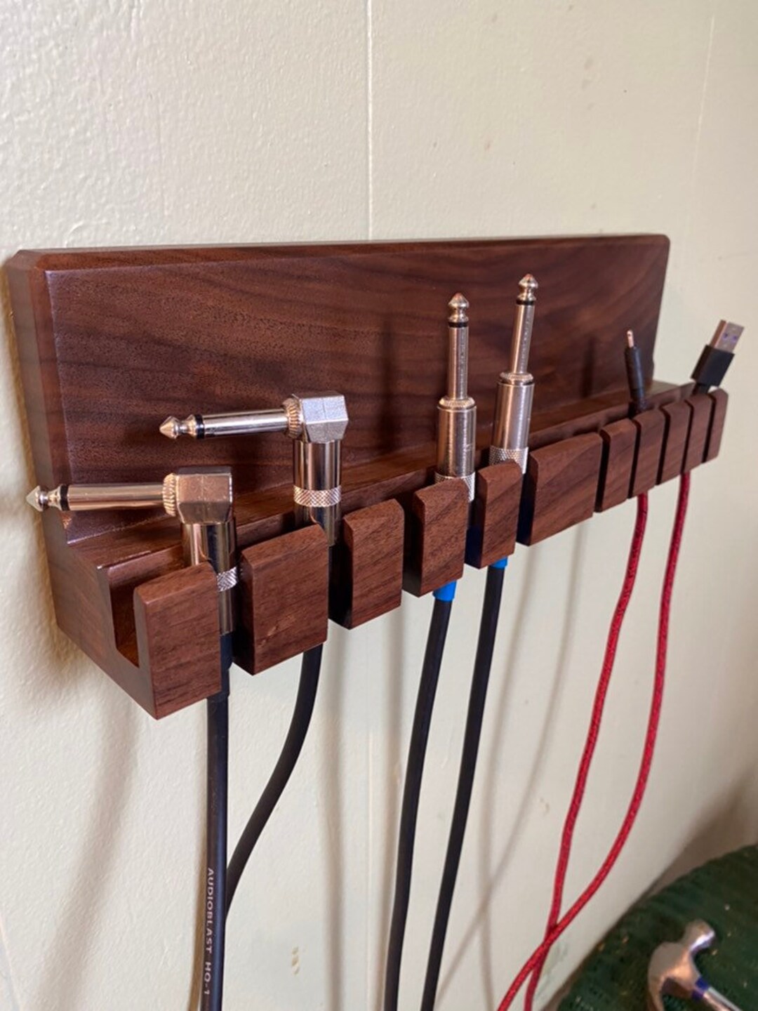 Guitar Cable Storage. Amp Cable Organizer. Wall Mounted Audio Etsy