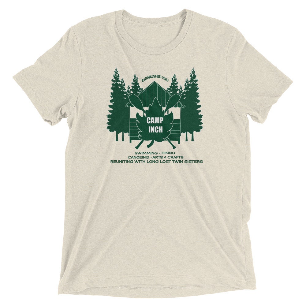 The Parent Trap Camp Inch Inspired Green Design Short Sleeve Tshirt Etsy