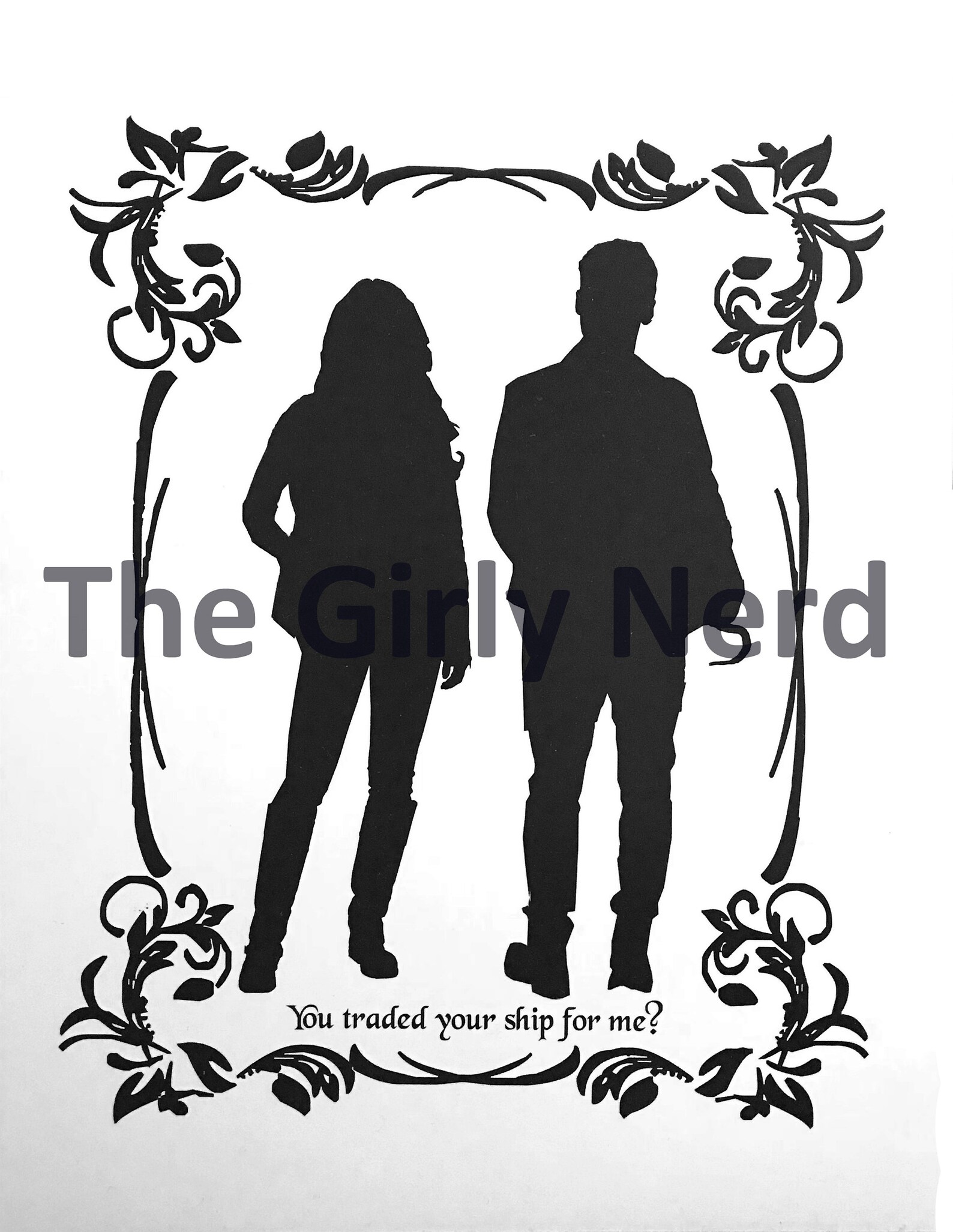 Once Upon a Time/captain Swan/snowing/outlaw Queen/rumbelle Silhouette