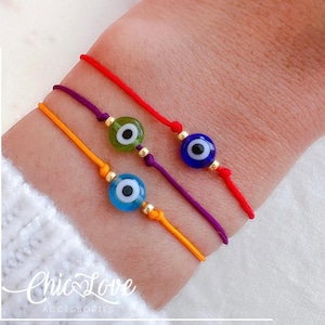 Red String Evil Eye Bracelet – Protection from Negative Energy & Bad Vibes | Bestseller Unisex Amulet