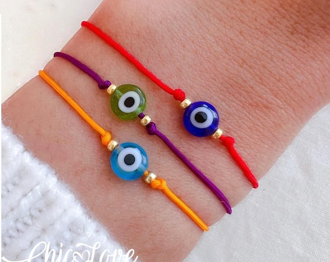 Red String Evil Eye Bracelet – Energy Protection Amulet