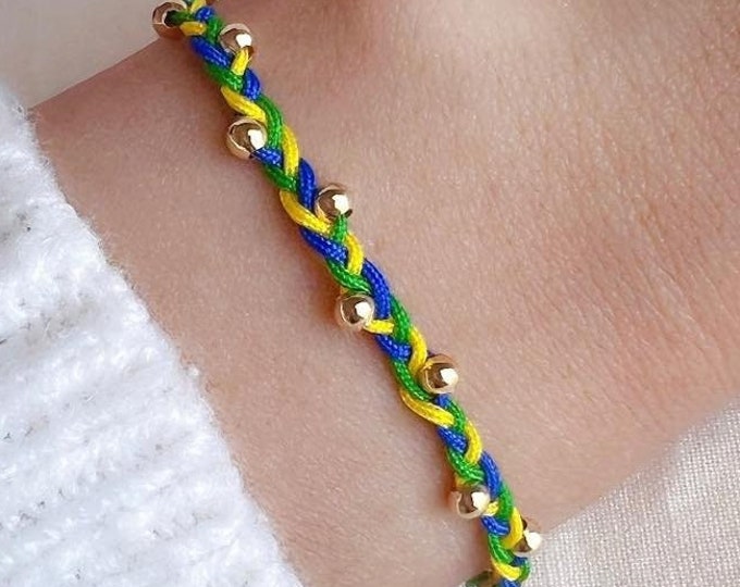 Brazilian Amulet Bracelet – Flag Colors Handmade with Love and Intention