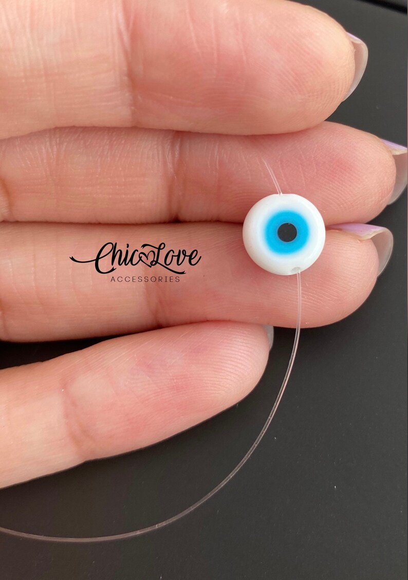 Ref44 Evil Eye Necklace Protection Choker Tiny Evil Eye Etsy