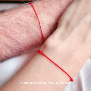 Set of 2 Red String Bracelets – Kabbalah Protection Jewelry for Couples or Children