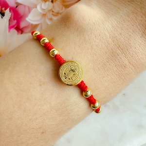 Saint Benedict Red String Bracelet: Spiritual Protection Charm