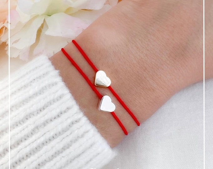 Red String of Fate Bracelets – Handmade Matching Set for Couples