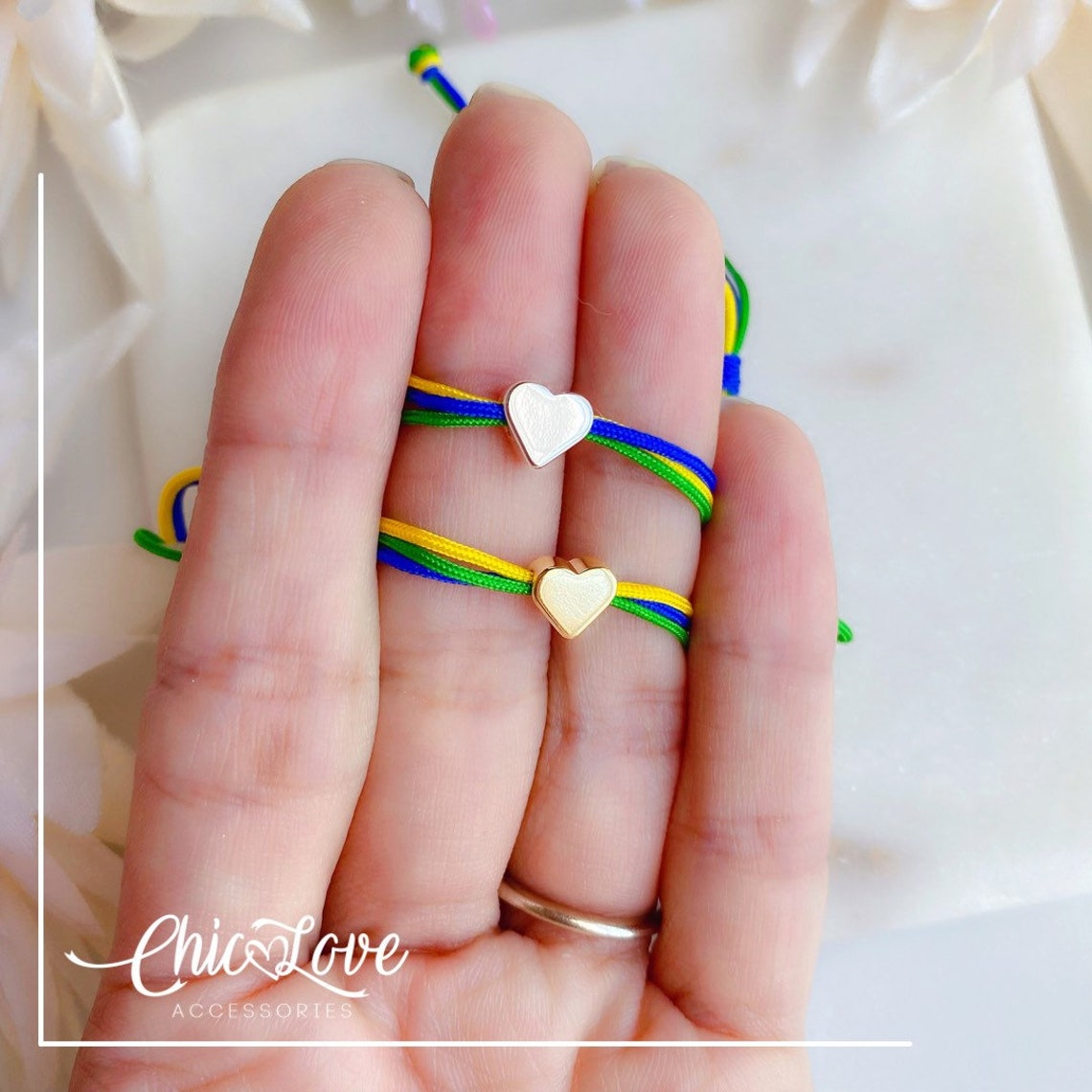 Brazilian Bracelet Brazil Flag Bracelet Brazil Colors Etsy