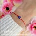 Ref06, Evil Eye Bracelet, Protection Bracelet, Pulsera mal de ojo, Nazar Bracelet, Red String Bracelet, Manilla mal de ojo. 
