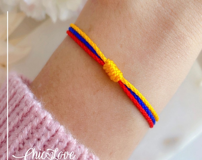 Colombian Flag Amulet – Handmade Bracelet with Intention and Pride