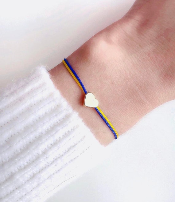 Wear your heart on your wrist — a bracelet that speaks of strength, hope, and Ukraine.