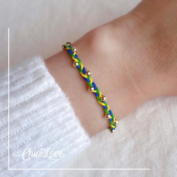 Brazilian Amulet Bracelet – Flag Colors Handmade with Love and Intention