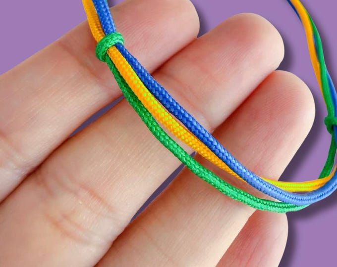 Brazil Flag Bracelet Adjustable Nylon | Minimalist Brazilian Bracelet Men Women Two Sizes