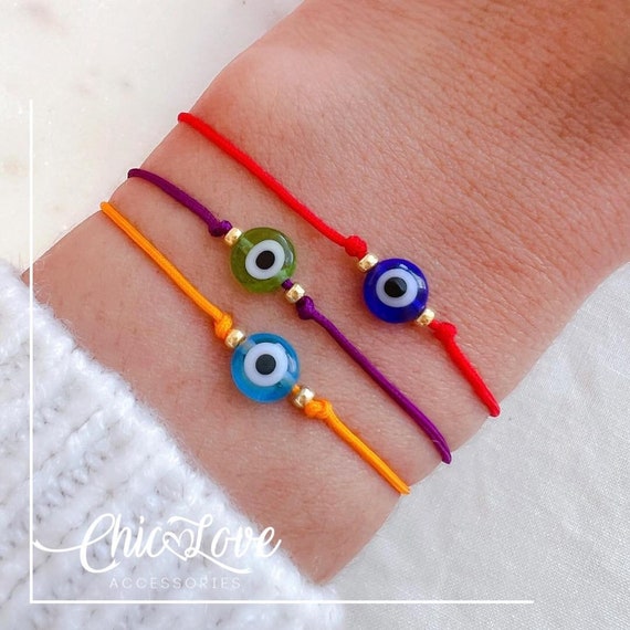 Red String Evil Eye Bracelet – Energy Protection Amulet