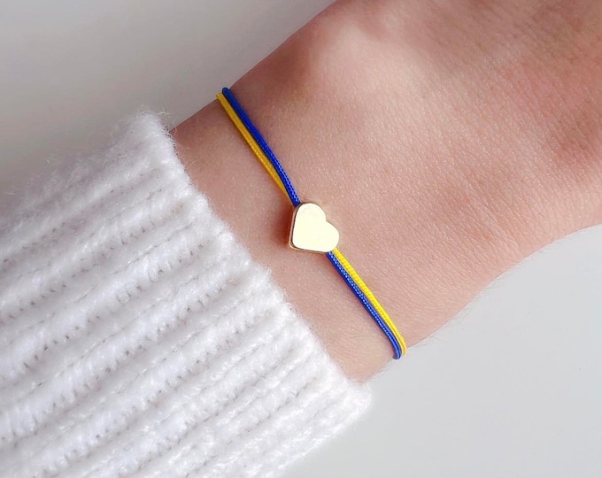 Wear your heart on your wrist — a bracelet that speaks of strength, hope, and Ukraine.