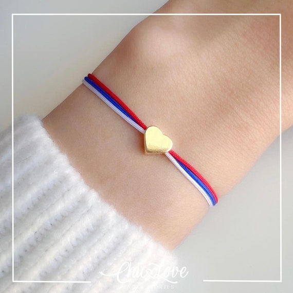 Red White Blue Bracelet, Red Blue White Patriot Bracelet, American Bracelet, American Flag Bracelet.
