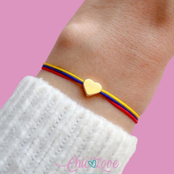 Colombian Heart Bracelet – A Heart That Speaks Your Roots | Latinx Gift