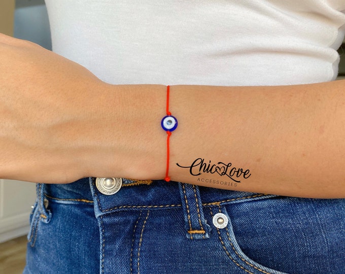 Guardian of Luck – Red String Nazar Amulet with Evil Eye Charm