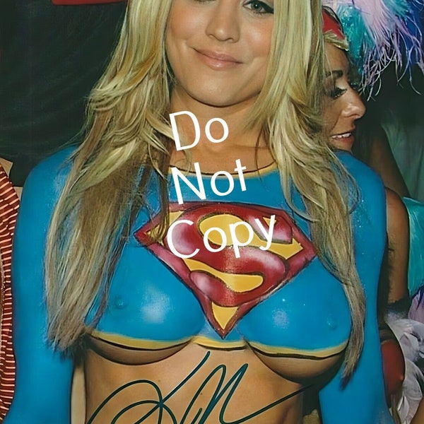 Kaley Cuoco Autographed Signed 8x10 Photo Supergirl The Big Bang Theory REPRINT