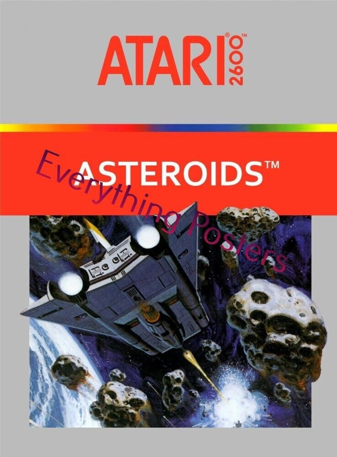 Atari 2600 Asteroids Box Art 8x10 Etsy Atari 2600 Asteroids Box Art 8x10 Etsy