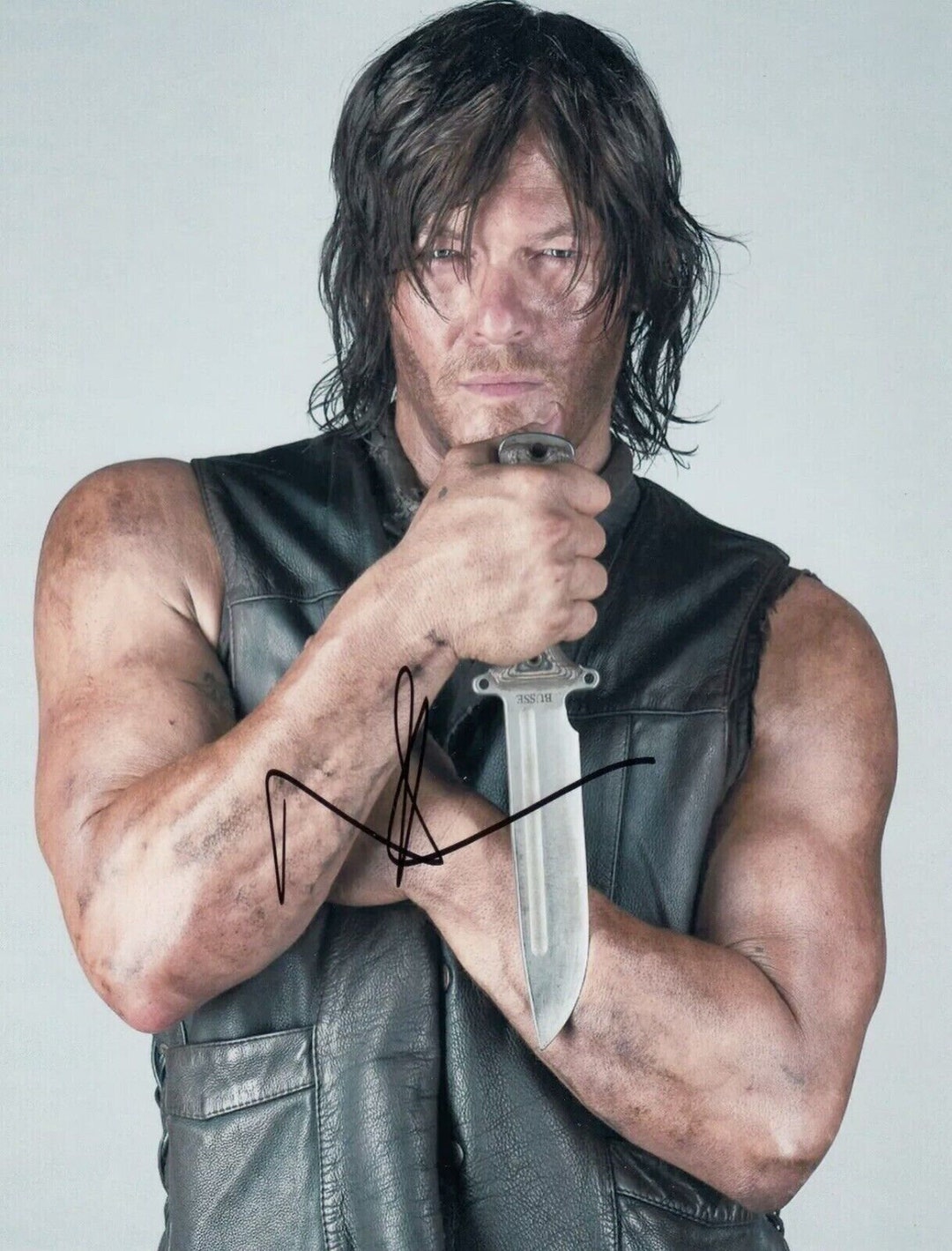 Norman Reedus Signed Autographed Photo the Walking Dead RP Etsy